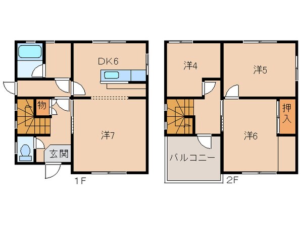 一戸建１１３７２の物件間取画像